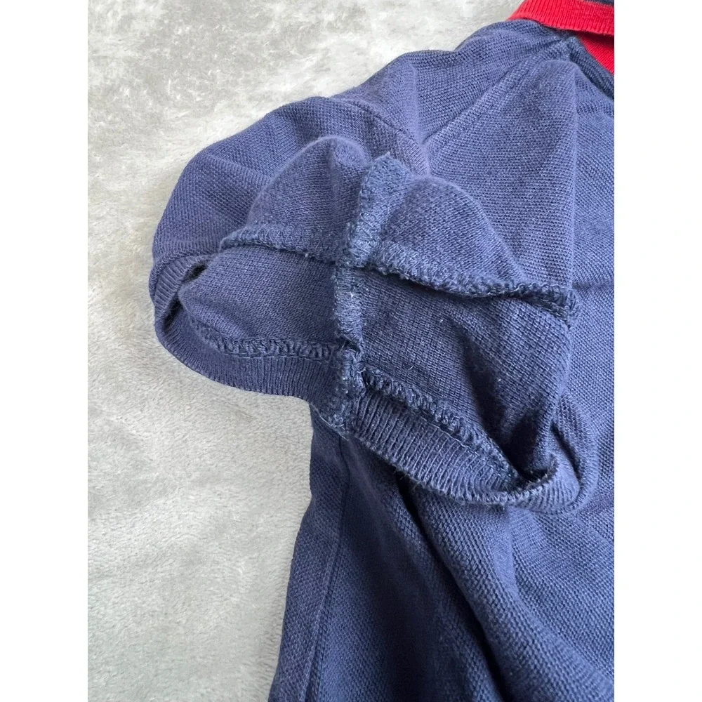 Kids Ralph‎ Lauren Polo Shirt XL Blue Red White Colorblock Big Pony Logo